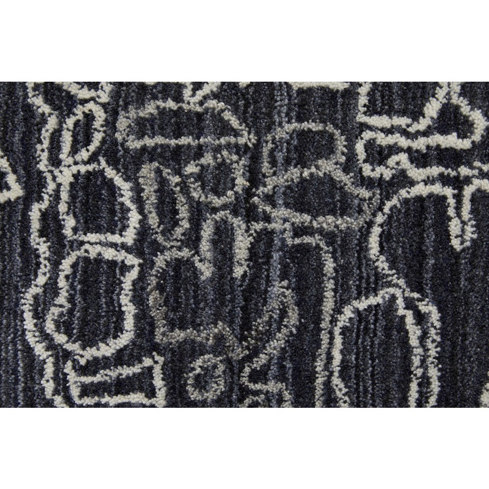Whitton Modern Abstract, Black/Gray/Ivory, 9' x 12' Area Rug. Picture 6