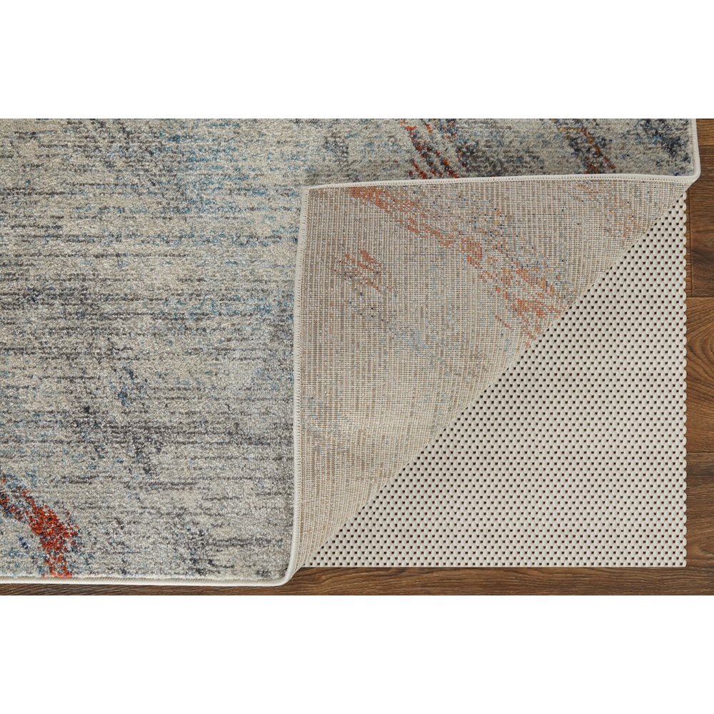 Edgemont Modern Abstract, Ivory/Orange/Blue, 10' x 14' Area Rug. Picture 4