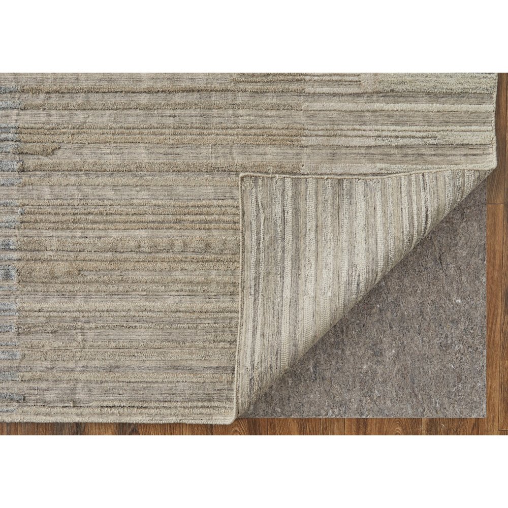 Elias Modern Abstract, Brown/Blue/Tan, 3'-6" x 5'-6" Accent Rug. Picture 4