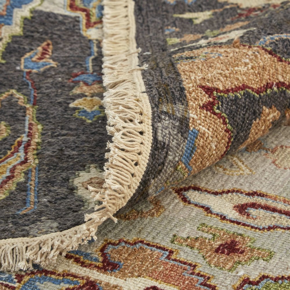 Leylan Transitional Ikat, Taupe/Tan/Orange, 5'-6" x 8'-6" Area Rug. Picture 7