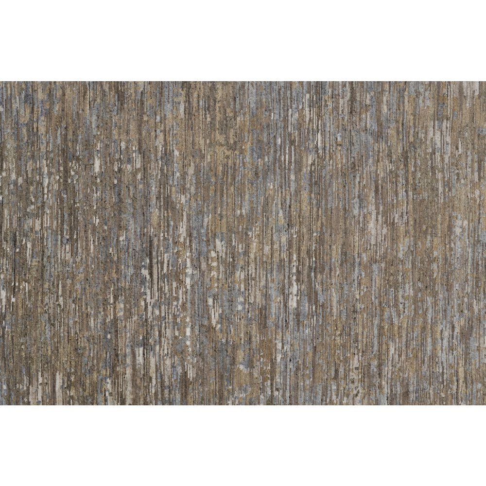 Conroe Modern Abstract, Brown/Gray, 9'-6" x 13'-6" Area Rug. Picture 6