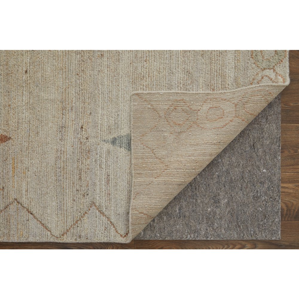 Kasbah Transitional Moroccan, Tan/Orange/Gray, 2' x 3' Accent Rug. Picture 3