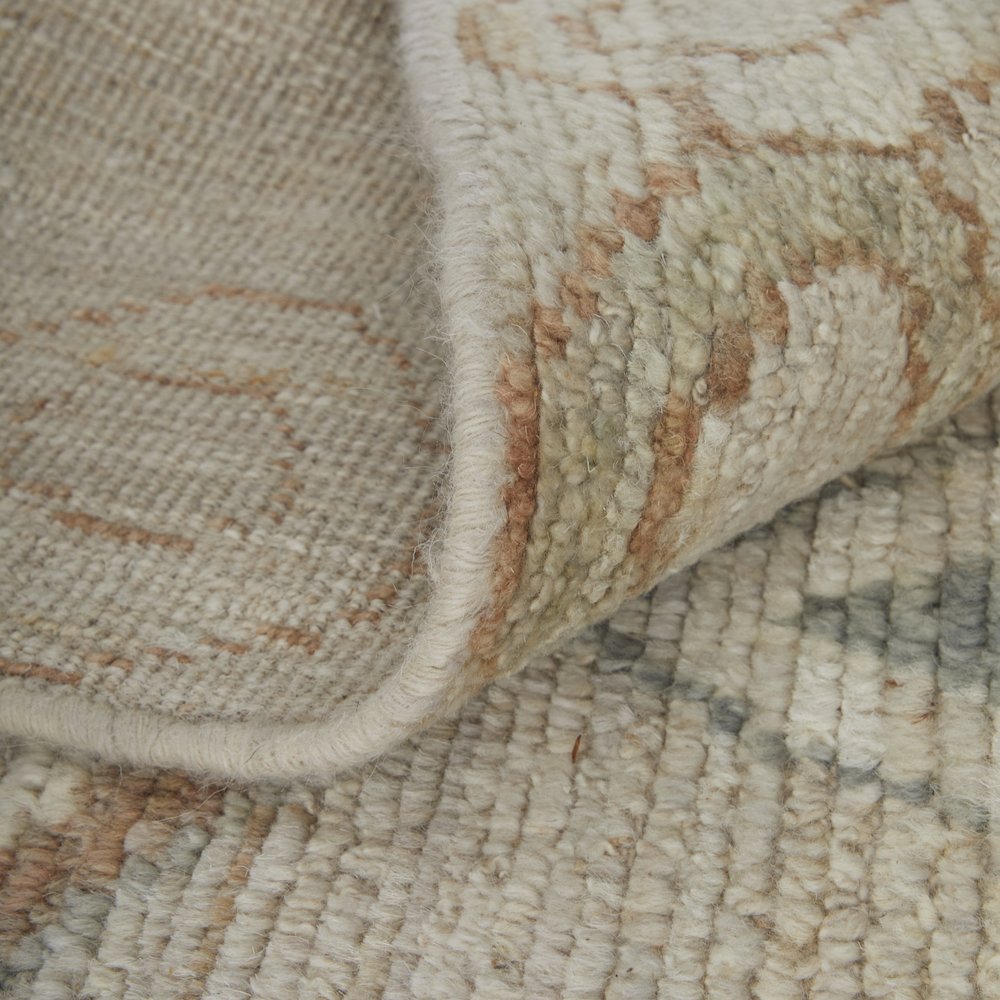 Kasbah Transitional Moroccan, Tan/Orange/Gray, 2' x 3' Accent Rug. Picture 6