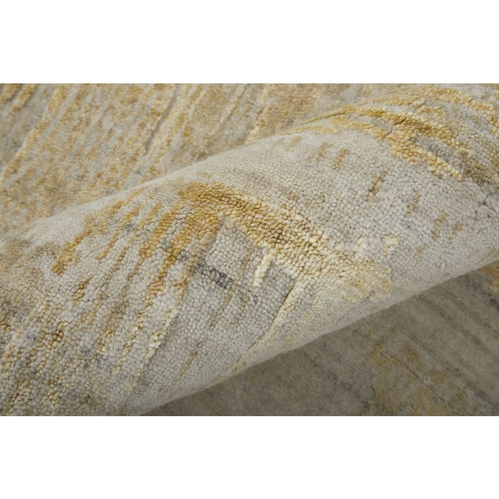Eastfield Modern Abstract, Yellow/Ivory/Gold, 10' x 14' Area Rug. Picture 5