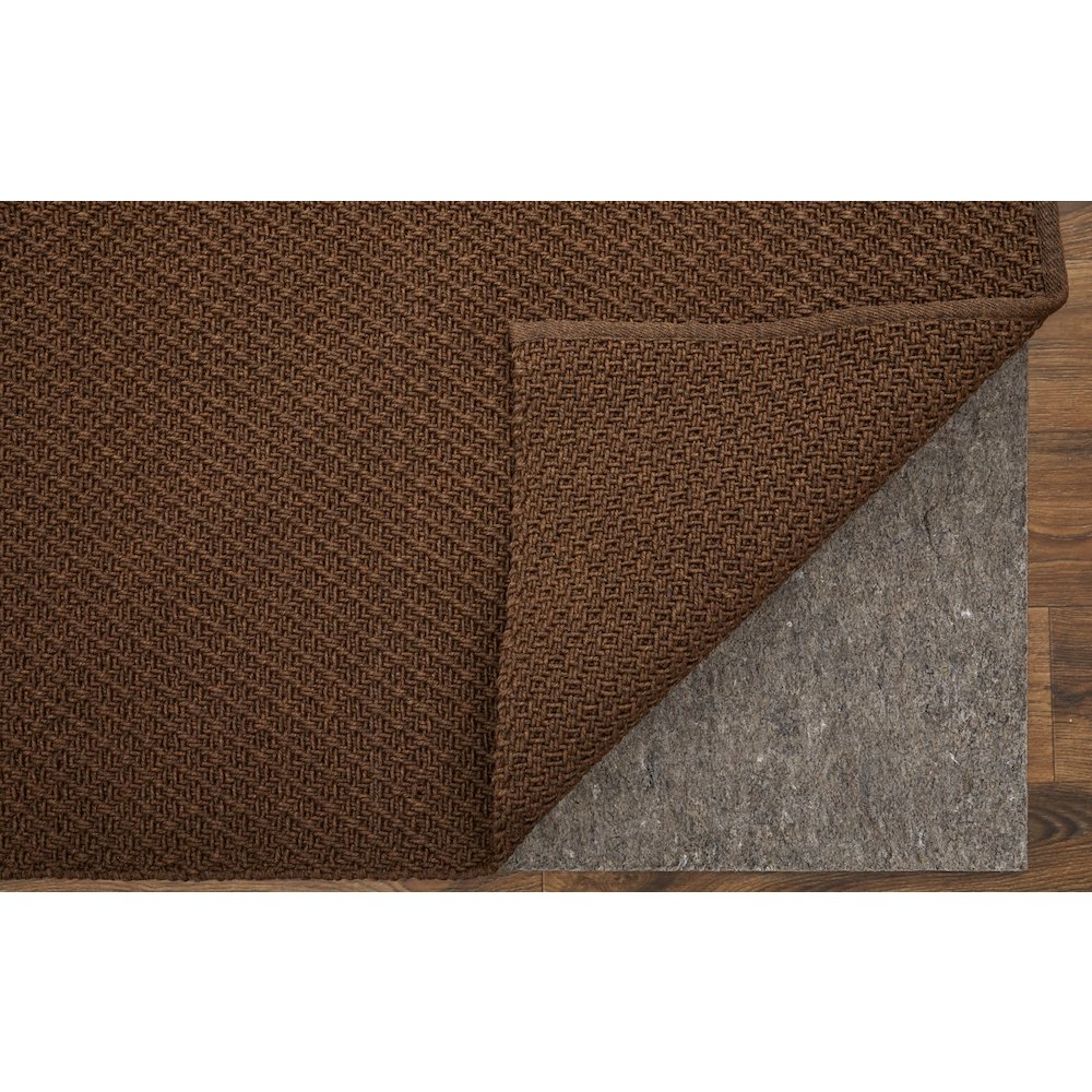 Tito Modern Solid, Brown, 10' x 14' Area Rug. Picture 4