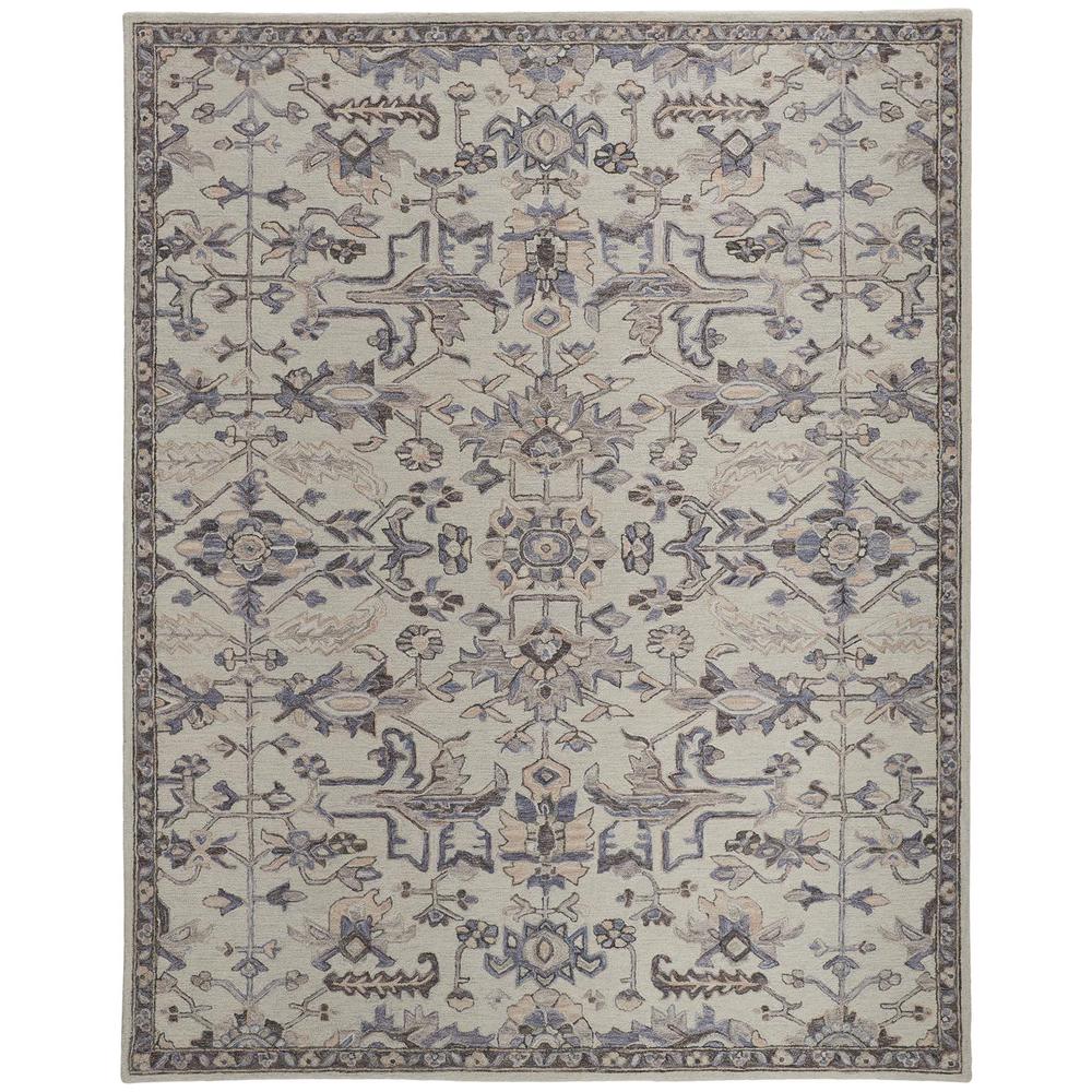Fallon Rustic Farmhouse Rug, Light Gray/Cornflower Blue, 5ft x 8ft, FLN8838FIVYGRYE10. Picture 2