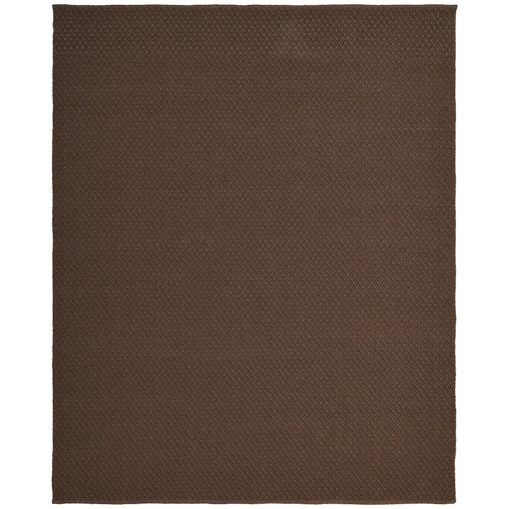 Tito Modern Solid, Brown, 10' x 14' Area Rug. Picture 1