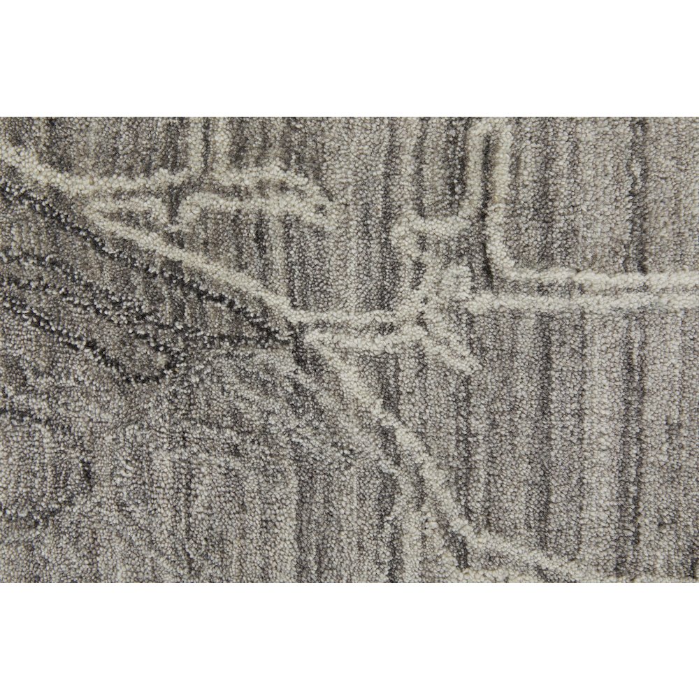 Whitton Modern Abstract, Gray/Tan/Ivory, 5' x 8' Area Rug. Picture 6