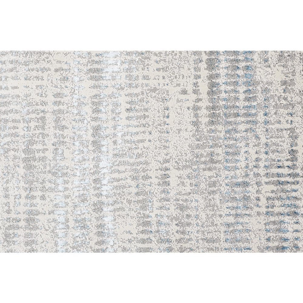 Azure Modern Abstract, Blue/Gray/Ivory, 12' x 18' Area Rug. Picture 5