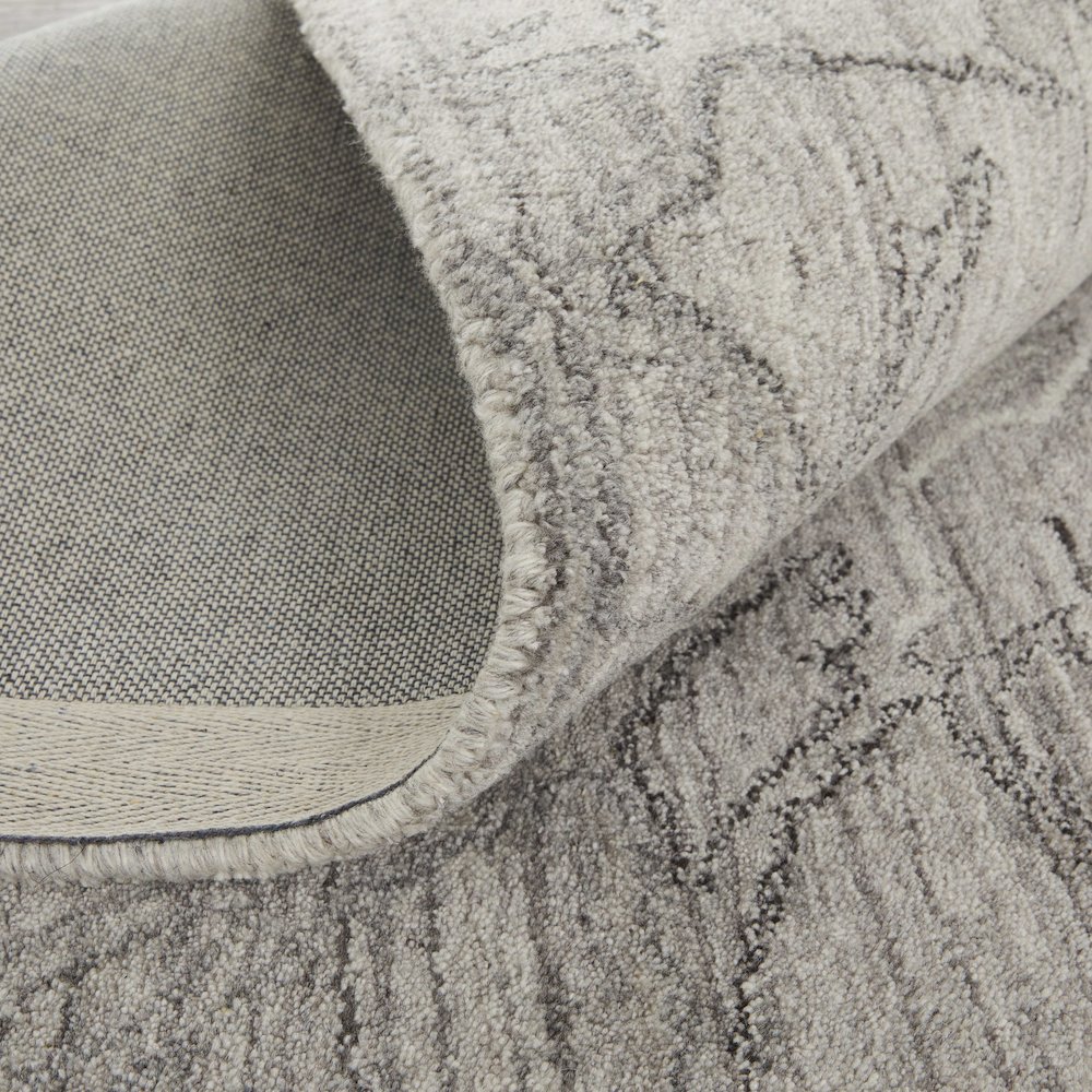 Whitton Modern Abstract, Gray/Tan/Ivory, 5' x 8' Area Rug. Picture 7