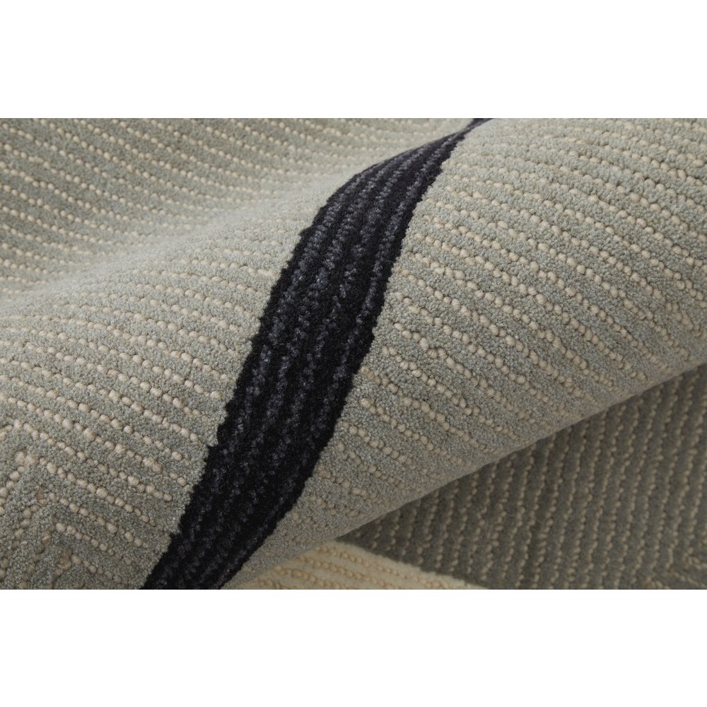Maguire Transitional Abstract, Taupe/Black, 5' x 8' Area Rug. Picture 5