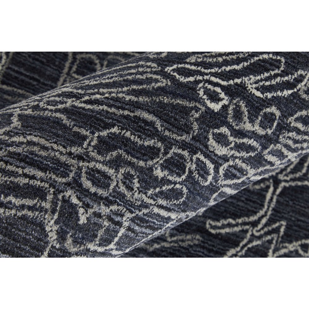 Whitton Modern Abstract, Black/Gray/Ivory, 9' x 12' Area Rug. Picture 5