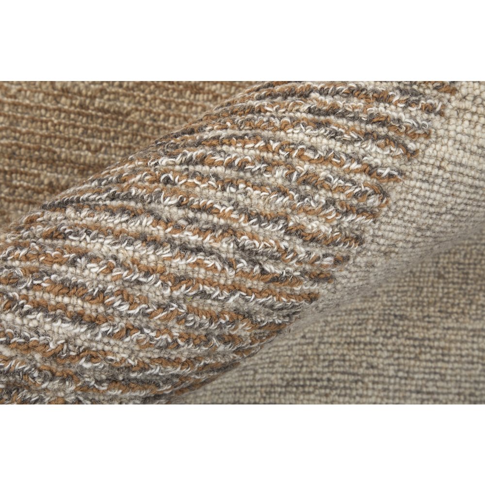 Pollock Modern Abstract, Brown/Tan/Ivory, 5' x 8' Area Rug. Picture 6