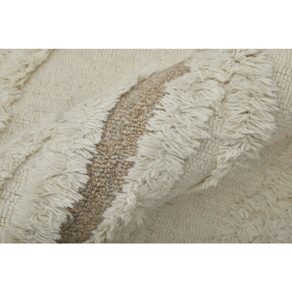 Anica Premium Wool Tufted Accent Rug, Boho Moroccan, Ivory/Beige, 4ft x 6ft, ANC8008FIVYBRNC00. Picture 5