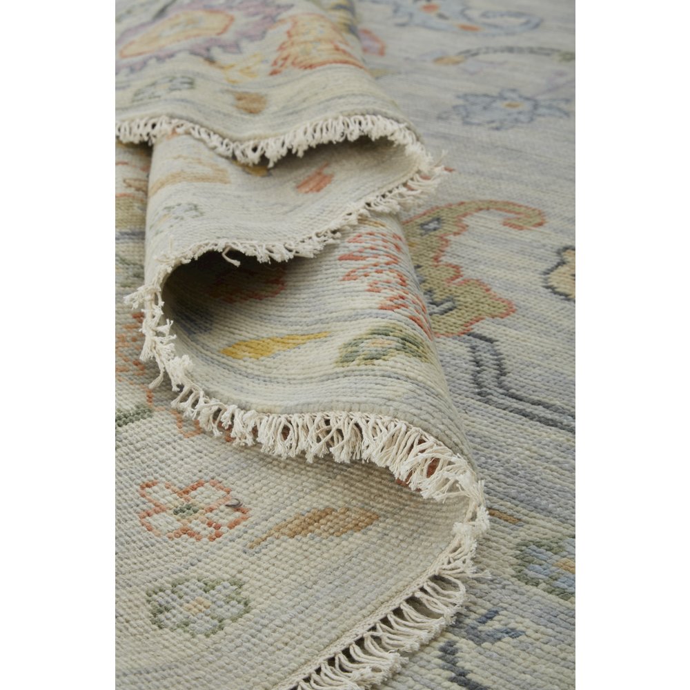 Karina Traditional Persian, Gray/Yellow/Red, 5'-6" x 8'-6" Area Rug. Picture 6