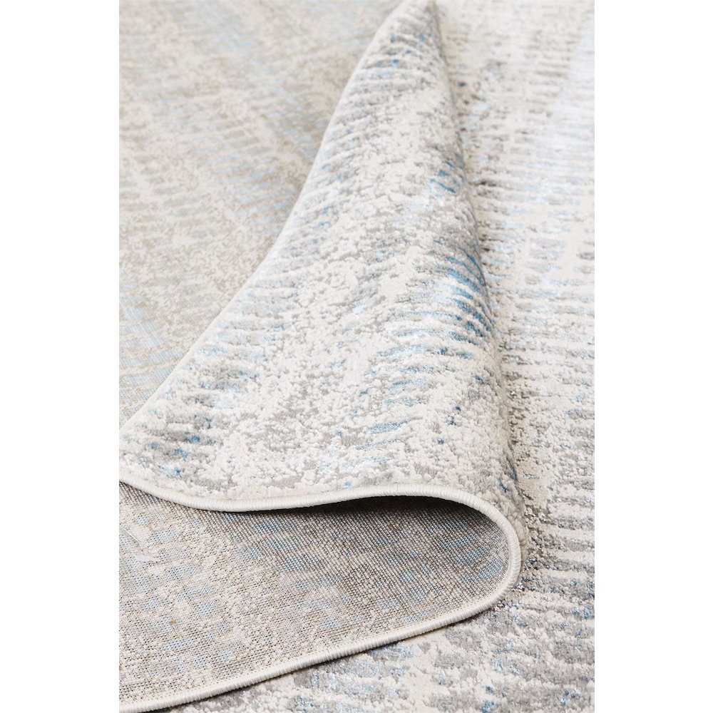 Azure Modern Abstract, Blue/Gray/Ivory, 12' x 18' Area Rug. Picture 6