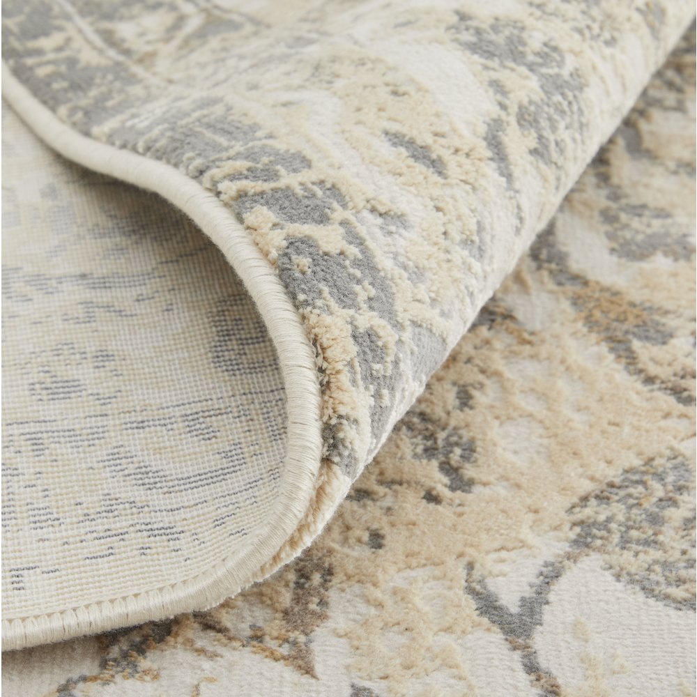Celene Traditional Bordered, Ivory/Tan/Gray, 9' x 12' Area Rug. Picture 7