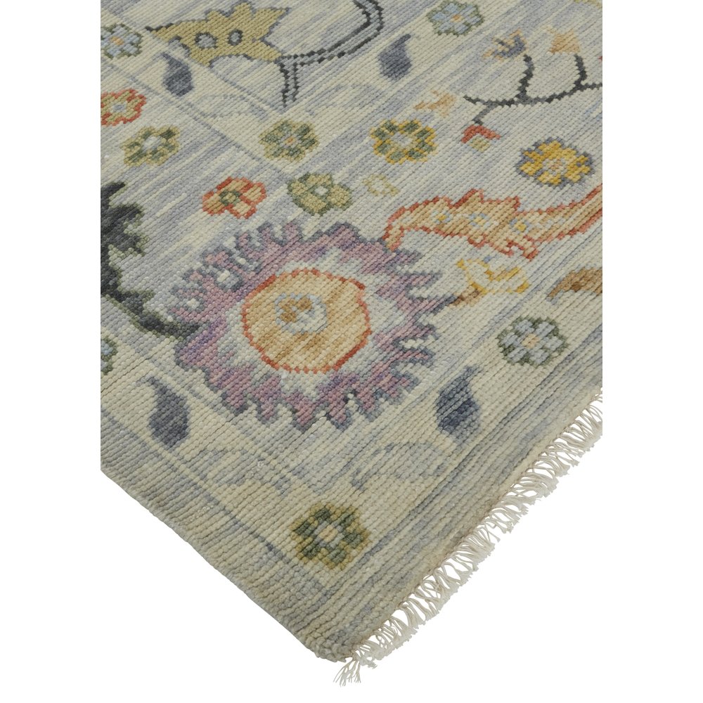 Karina Traditional Persian, Gray/Yellow/Red, 5'-6" x 8'-6" Area Rug. Picture 3