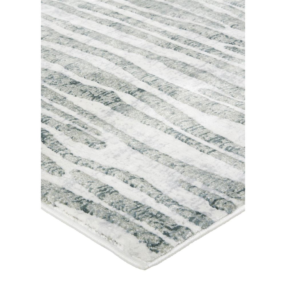 Atwell Transitional Abstract, Gray/Green/Ivory, 2'-8" x 10' Runner. Picture 3