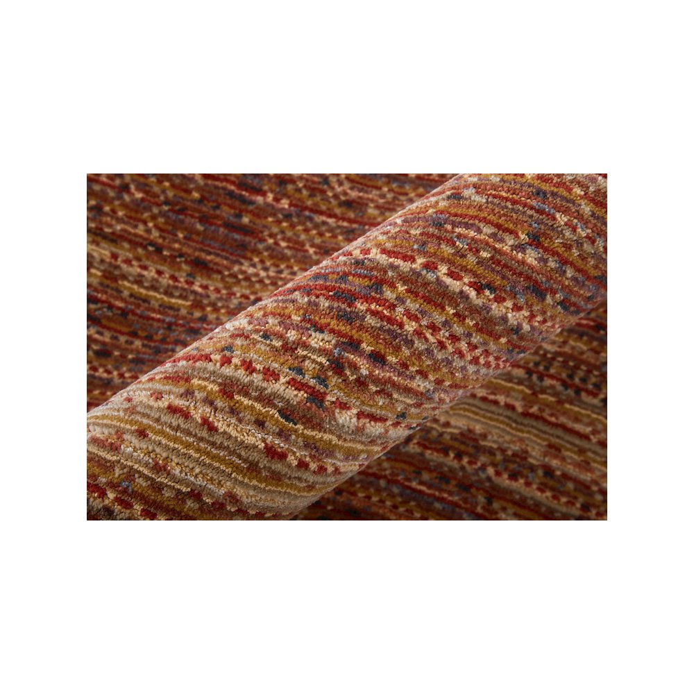 Deja Modern Solid, Brown/Red/Tan, 7'-10" x 10'-3" Area Rug. Picture 4