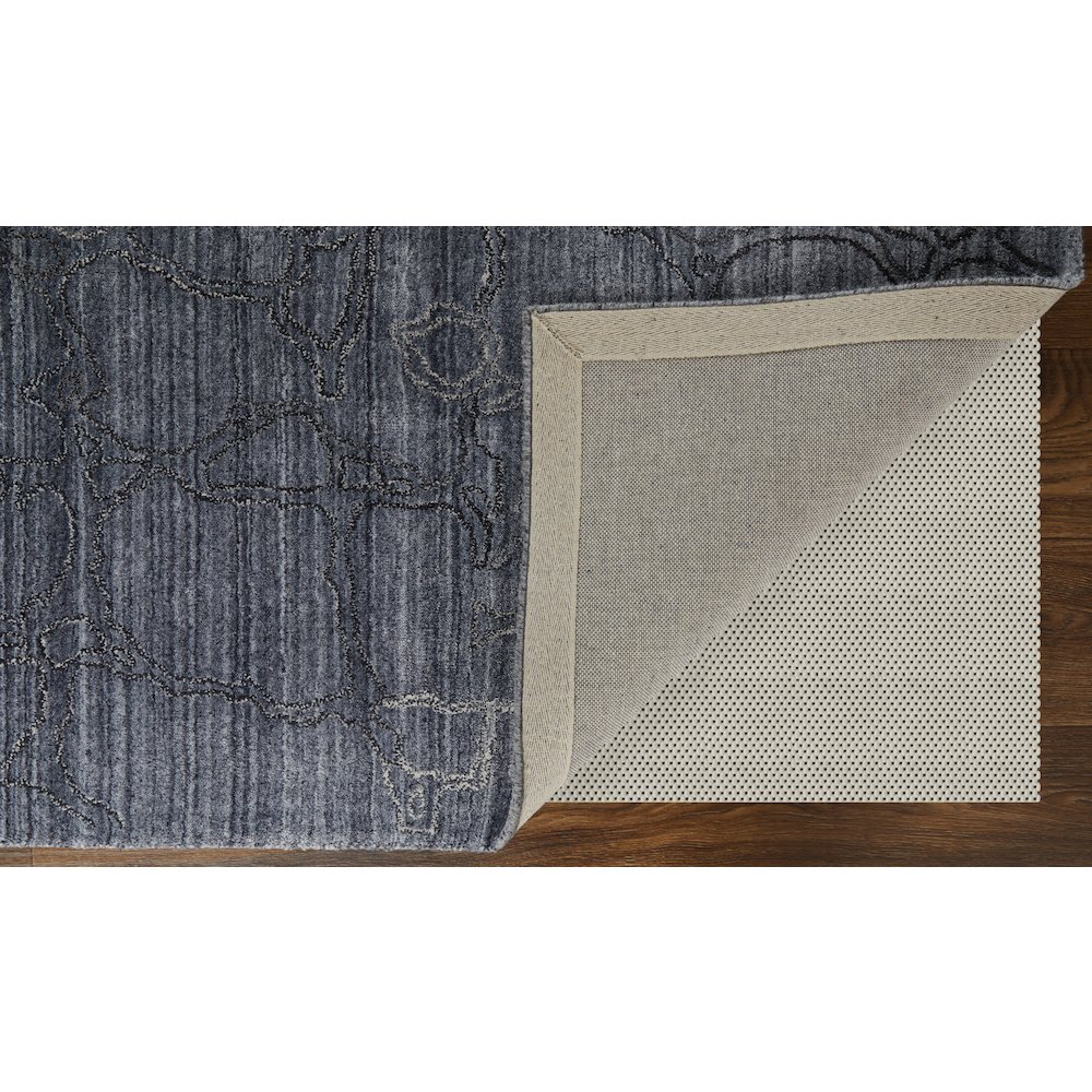 Whitton Modern Abstract, Gray/Blue, 5' x 8' Area Rug. Picture 4