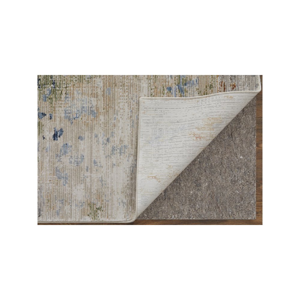 Sonora Modern Abstract, Ivory/Blue/Red, 2' x 3' Accent Rug. Picture 4