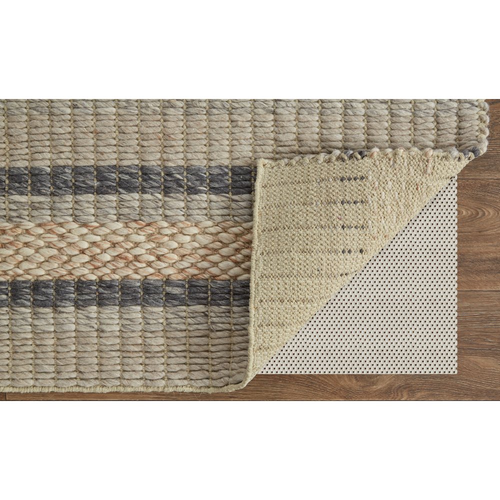 Berkeley Modern Eco-Friendly Bouclé Rug, Natural/Dark Gray, 3ft-6in x 5ft-6in, 6790738FNATMLTC50. Picture 4