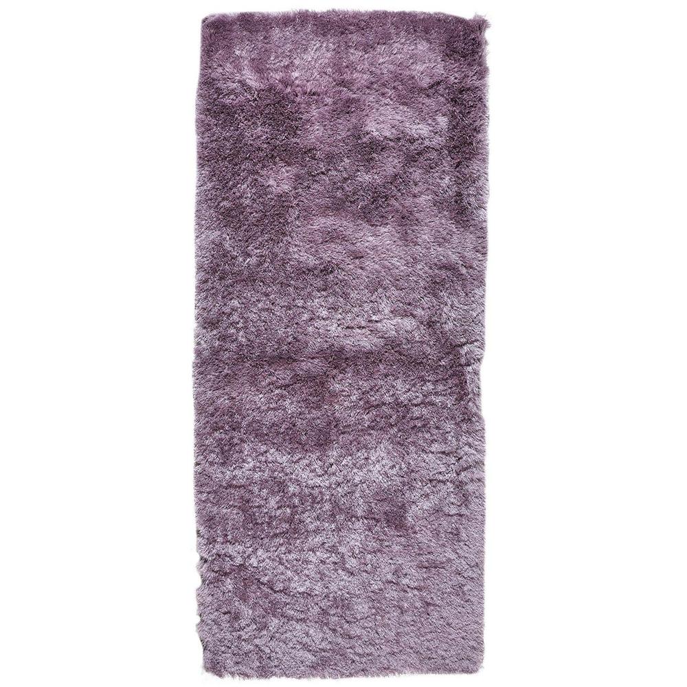 Indochine Plush Shag Rug with Metallic Sheen, Amethyst Quartz, 2ft-6in x 6ft, Runner, 4944550FSMYAMSI26. Picture 2
