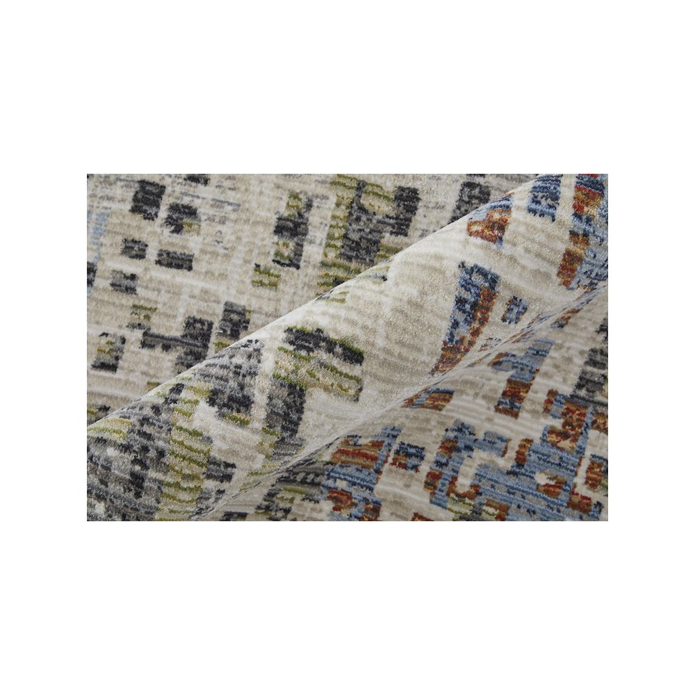 Sonora Modern Abstract, Ivory/Green/Blue, 9'-0" x 12'-8" Area Rug. Picture 5