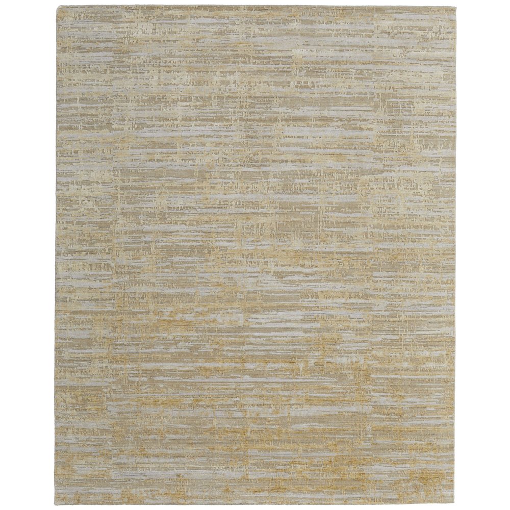 Eastfield Modern Abstract, Yellow/Ivory/Gold, 5' x 8' Area Rug. Picture 1