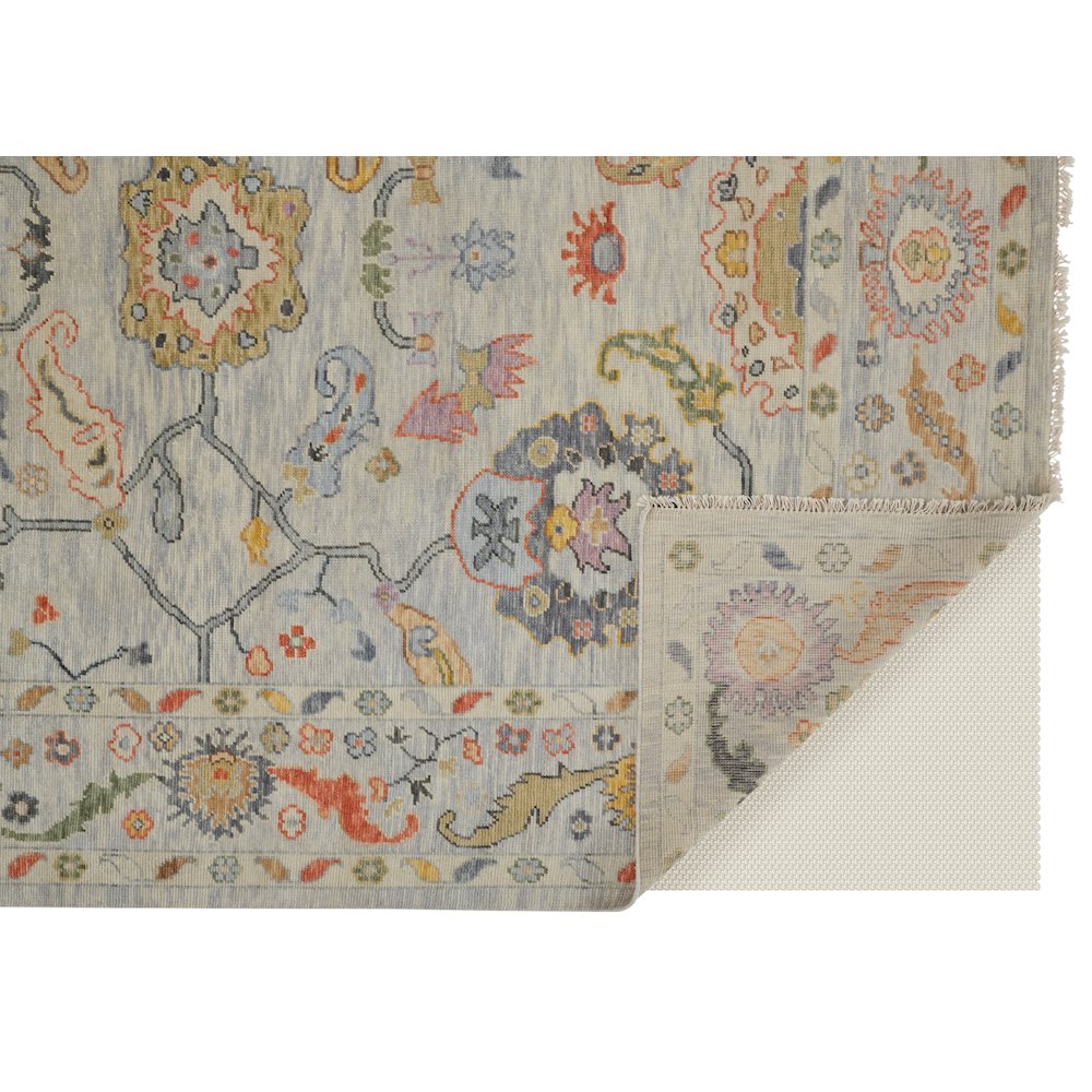 Karina Traditional Persian, Gray/Yellow/Red, 7'-9" x 9'-9" Area Rug. Picture 4