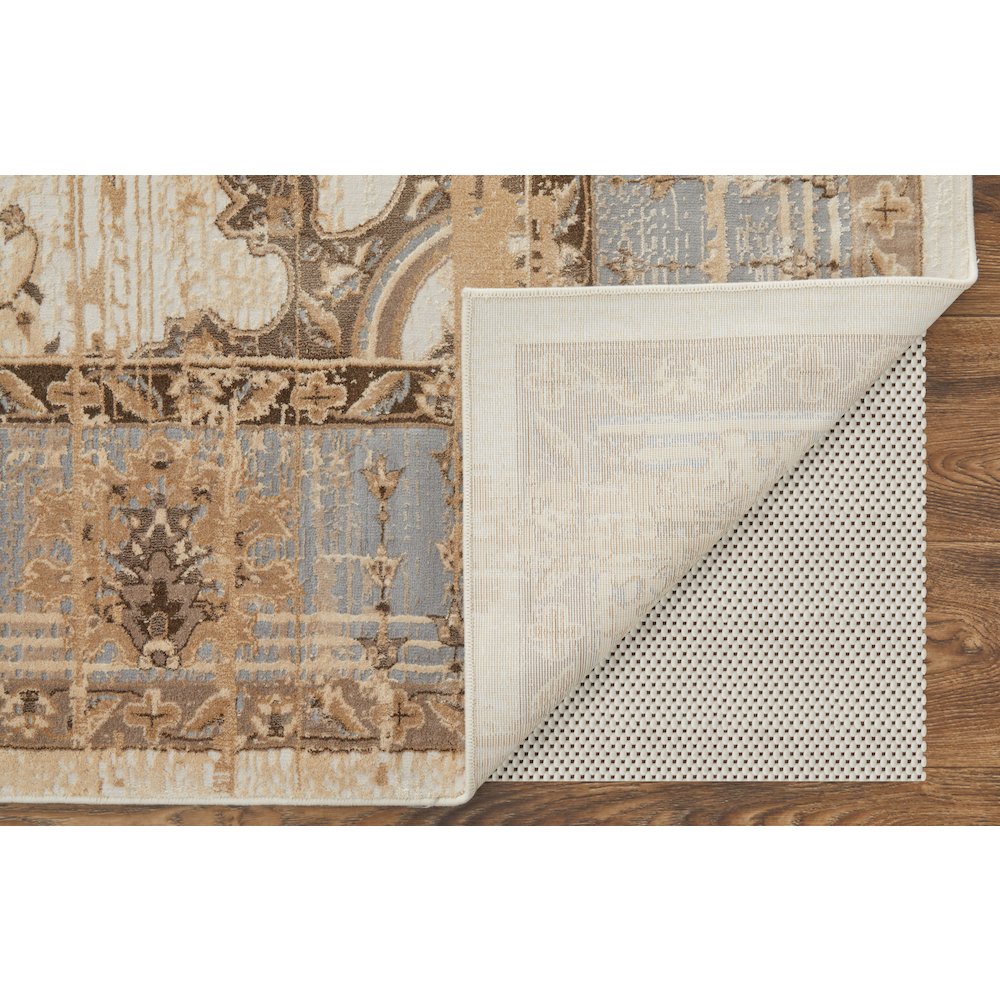 Celene Traditional Bordered, Tan/Brown/Gray, 7'-9" x 10' Area Rug. Picture 4
