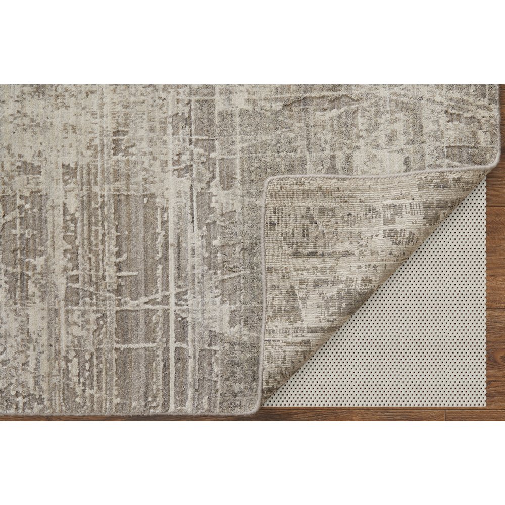 Eastfield Modern Abstract, Gray/Ivory, 5' x 8' Area Rug. Picture 4