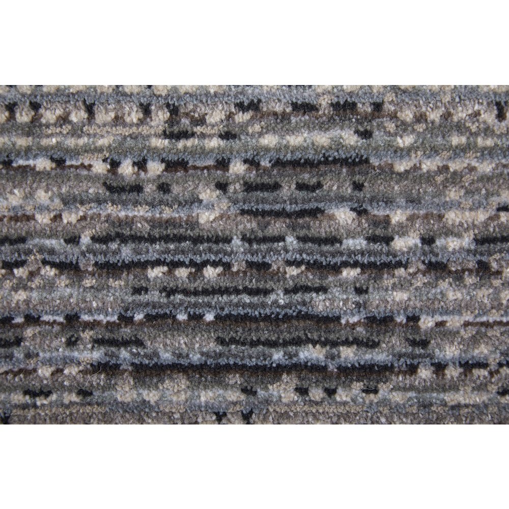 Deja Modern Solid, Gray/Ivory/Taupe, 6'-7" x 9'-6" Area Rug. Picture 5