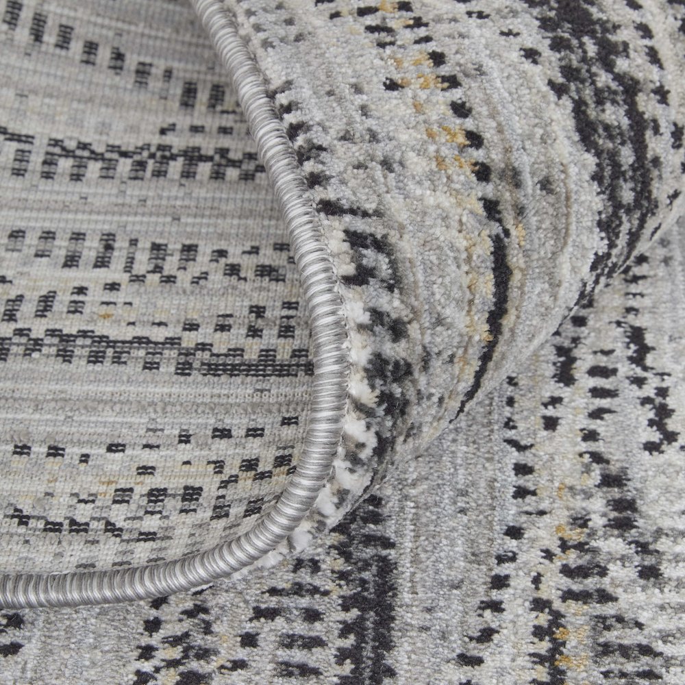 Sonora Modern Abstract, Gray/Ivory/Tan, 9'-0" x 12'-8" Area Rug. Picture 6
