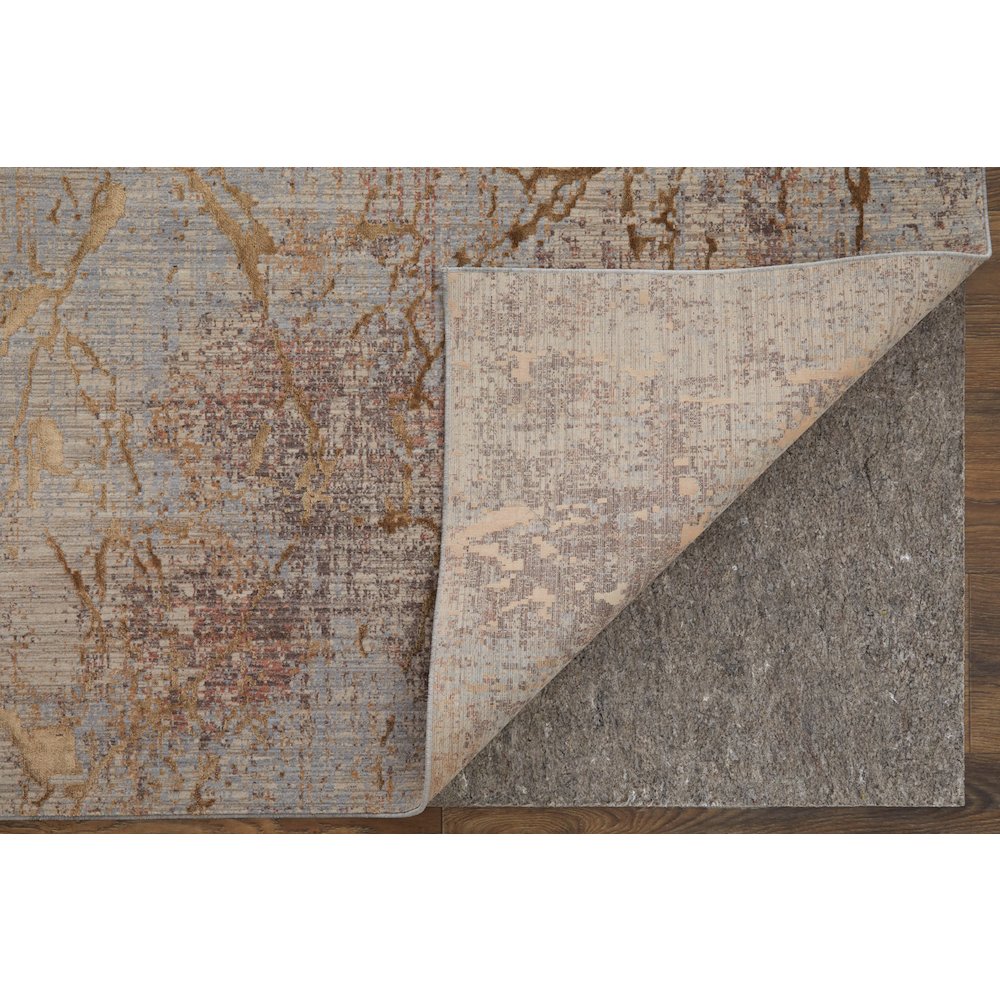 Pryor Modern Abstract, Brown/Taupe/Tan, 6'-7" x 9'-6" Area Rug. Picture 4