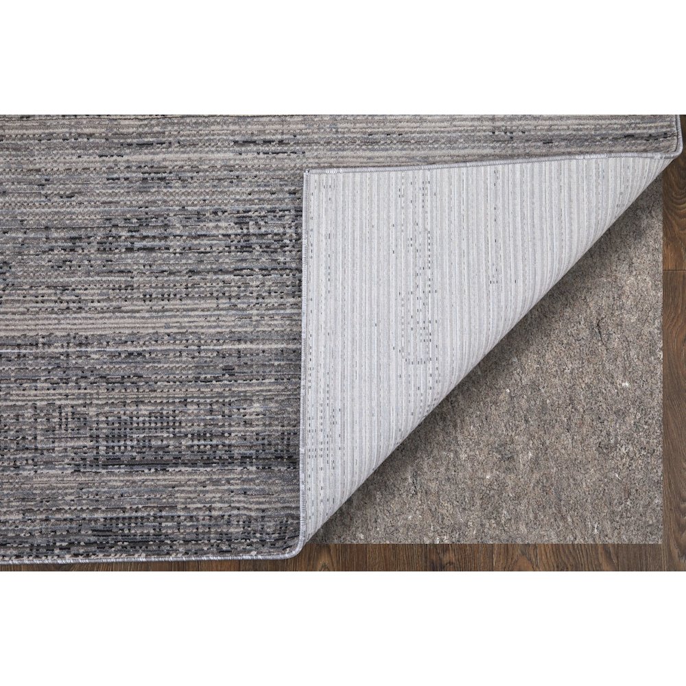 Deja Modern Solid, Gray/Ivory/Taupe, 6'-7" x 9'-6" Area Rug. Picture 3