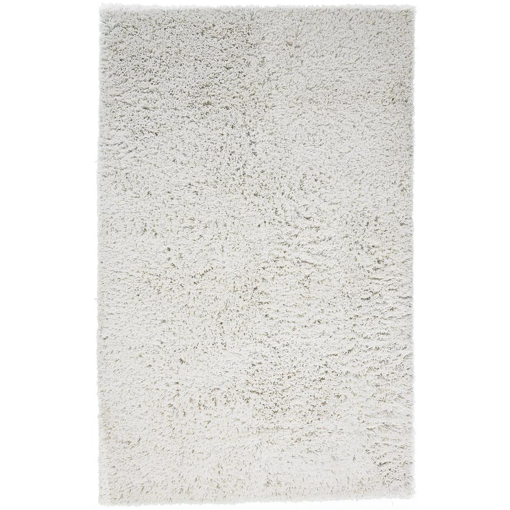 Stoneleigh Stonewashed Mélange Shag Rug, Bright Ivory, 8ft x 10ft Area Rug, 3998830FIVY000F00. Picture 1
