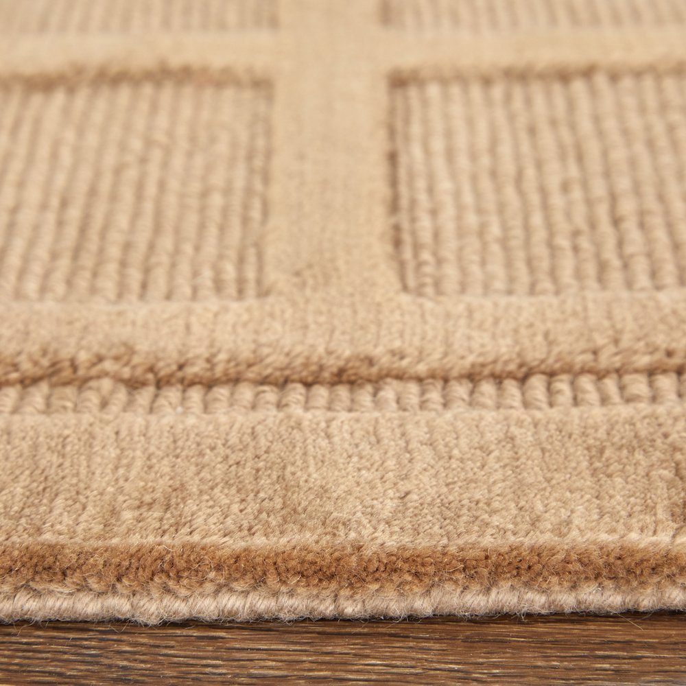 Channels Modern Geometric, Tan, 5'-6" x 8'-6" Area Rug. Picture 7