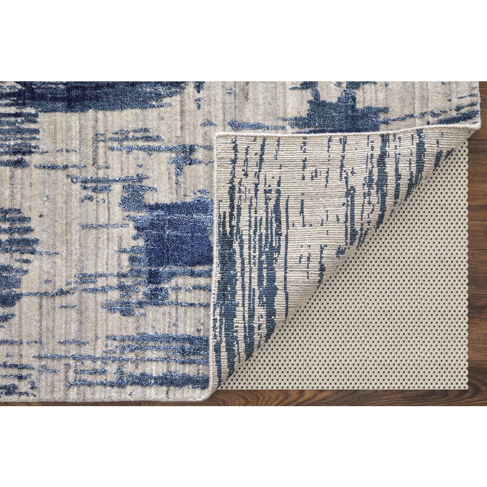 Eastfield Modern Abstract, Blue/Ivory, 2' x 3' Accent Rug. Picture 4