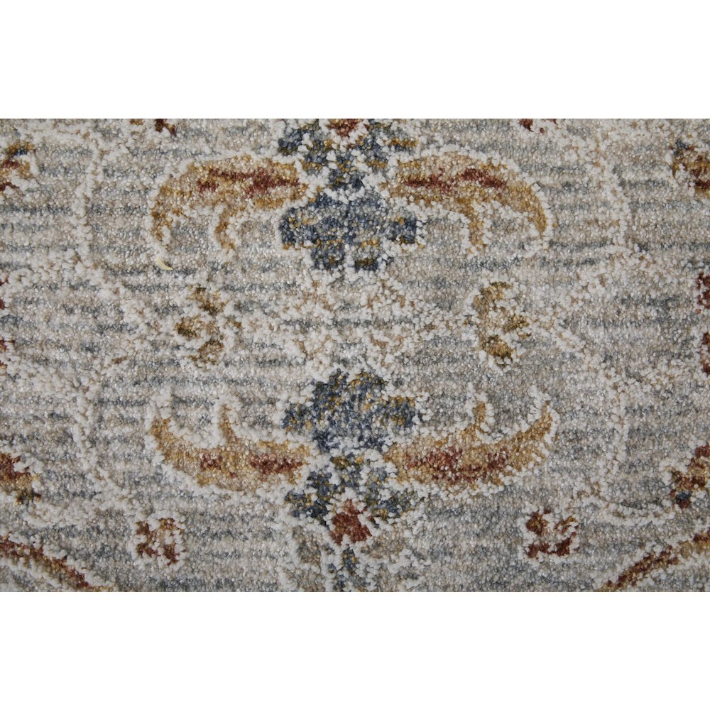 Pasha Transitional Ikat, Ivory/Blue/Taupe, 7'-10" x 10'-3" Area Rug. Picture 6