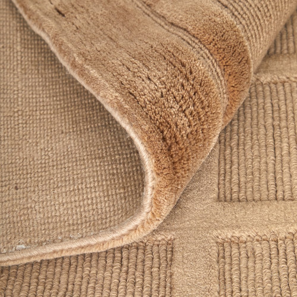 Channels Modern Geometric, Tan, 5'-6" x 8'-6" Area Rug. Picture 6