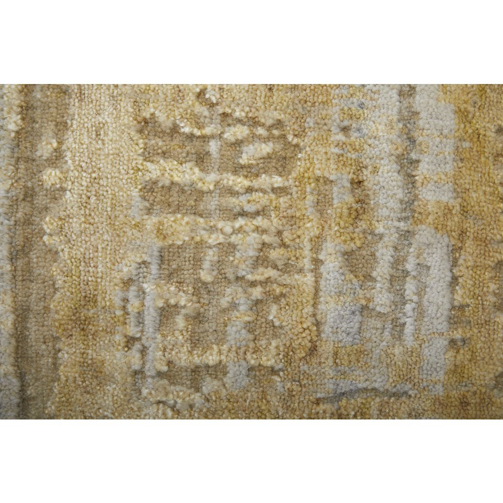 Eastfield Modern Abstract, Yellow/Ivory/Gold, 5' x 8' Area Rug. Picture 6