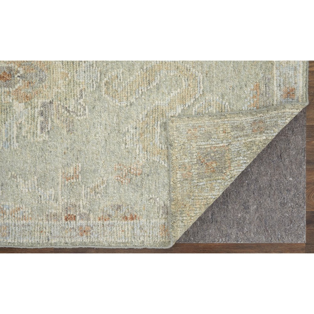 Grafton Transitional Floral & Botanical, Gray/Green/Blue, 7'-9" x 9'-9" Area Rug. Picture 4