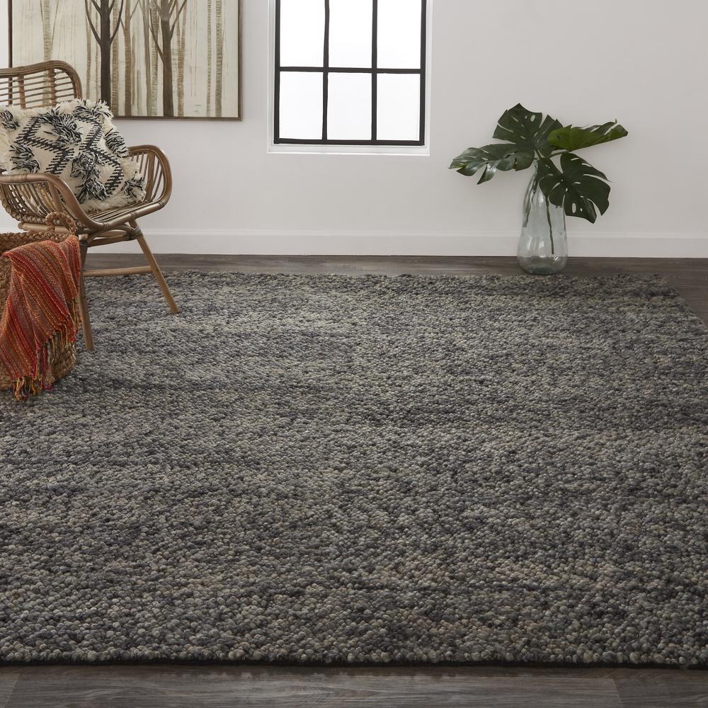 Berkeley Modern Eco Marled Bouclé Area Rug, Chracoal Gray, 9ft-6in x 13ft-6in, 6790821FGRYMLTH50. Picture 1