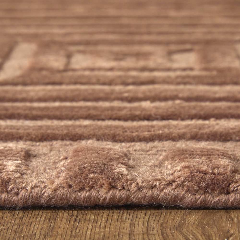 Channels Modern Geometric, Orange/Brown, 5'-6" x 8'-6" Area Rug. Picture 8