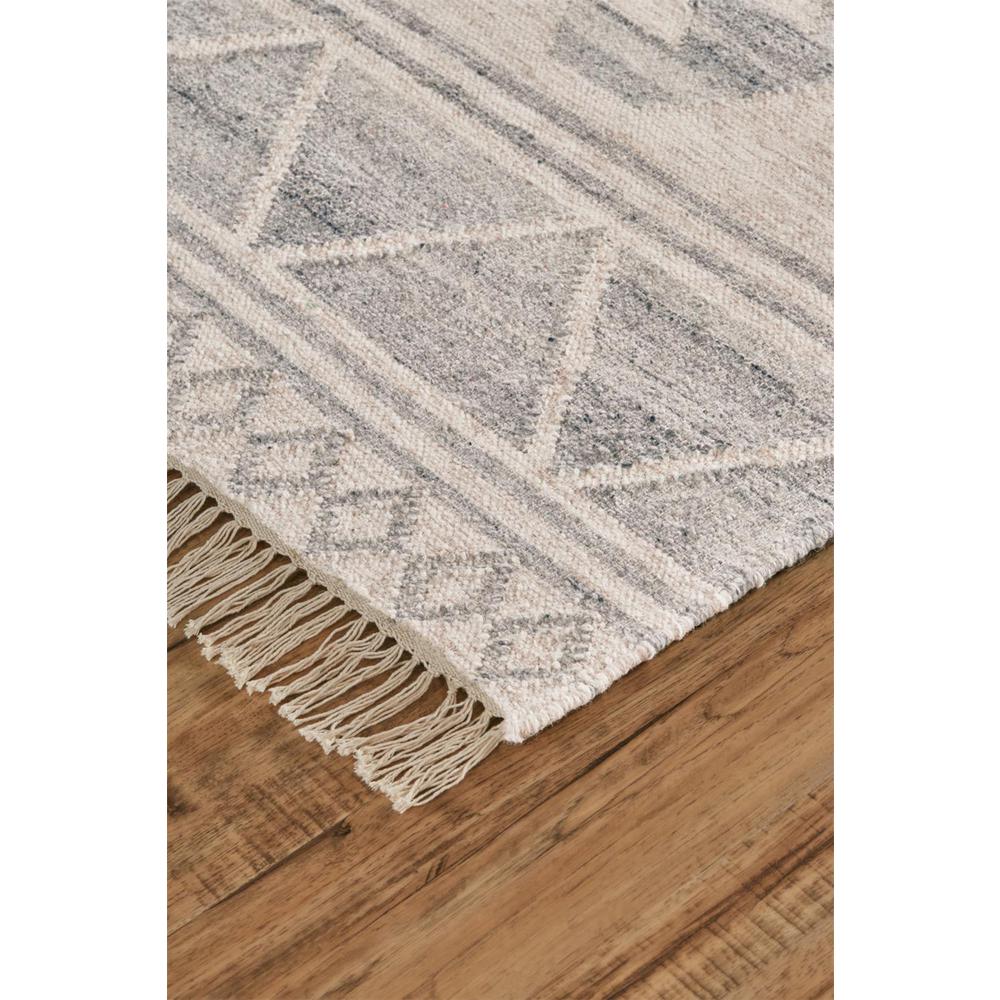 Savona Bohemian Geometric Flatweave Rug, Vapor Gray/Ivory, 9ft x 12ft Area Rug, 8590794FLBLIVYG00. Picture 2