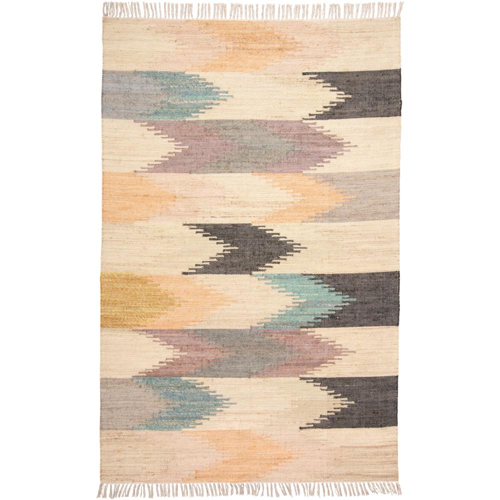 Savona Ii Pastel Navajo Bohemian Rug, Orange/Turquoise/Gray, 9ft x 12ft Area Rug, 8600790FMLT000G00. Picture 1