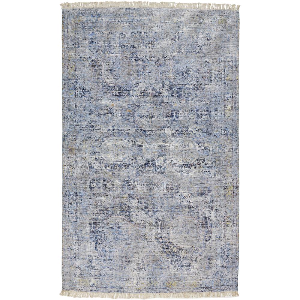 Caldwell Vintage Space Dyed Wool Area Rug, Classic Blue/Beige, 7ft-6in x 9ft-6in, 8798804FBLU000F50. Picture 2