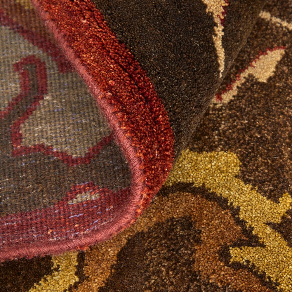 Amzad Transitional Ikat, Brown/Red/Tan, 8'-6" x 11'-6" Area Rug. Picture 6